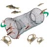 Foldable Shrimp Trap; Three-layer Net Cage; For Crab; Eel; Shrimp And Fish; Outdoor Camping Accessories