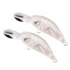 10pcs Unpainted Fishing Lure; Blank Transparent Bait Embryo 5.9cm 3.0g DIY Minnows Rattles Artificial ABS Hard Baits