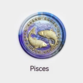 Embossed Twelve Constellation Scales Cancer Wax Seal (Option: Pisces)