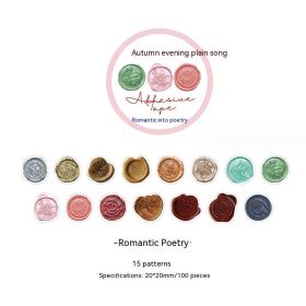 Special-shaped Collage Vintage Journal DIY Decoration Material Stickers (Option: Romantic Poetry)