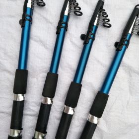 Factory wholesale fishing pole sea rods away to intnal wheel rod fishing rod super hard shot (Option: Blue-2.1)