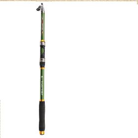 2.1M -3.6M Carp Fishing Rod Feeder Hard FRP Carbon Fiber Telescopic Fishing Rod Fishing Pole (Option: Green-2.4)