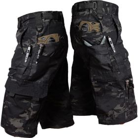 Fashion Outdoor Overalls Men's Camouflage (Option: Dark Night Camouflage-S)