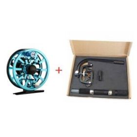 Fly fishing wheel CNN cutting fly wheel (Option: Blue-A3 with winder)