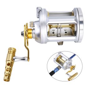 Metal sea fishing drum (Option: Silver-5000)