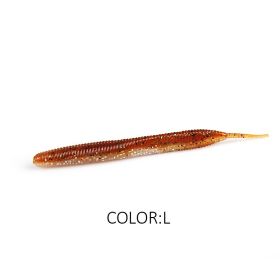 Larva 7.4cm10CM Road Subsoft Bait Monochrome Salt (Option: L-7.4cm 20pcs)