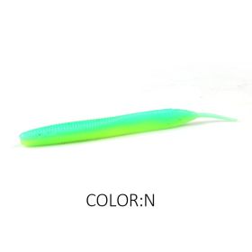 Larva 7.4cm10CM Road Subsoft Bait Monochrome Salt (Option: N-7.4cm 20pcs)