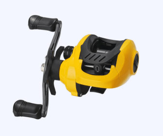 Small Yellow Water Drop Wheel Luya Wheel Fishing Reel Lei Qiang Hit Black Micro-object Modification Wheel (Option: Yellow wheel left hand)