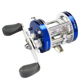 Metal Double Brake Drum Leiqiang Wheel Boat Fishing Reel Weihai Reel Fishing Gear (Option: Blue-Left Hand)