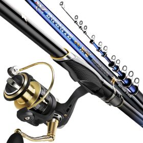 Rock Pole Sea Carbon Super Light Super Hard Long Casting Rod Large Guide Ring Rock Fishing Rod (Option: 3 Style-5.3m single pole)