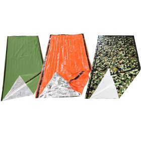 Thermal Insulation Emergency Sleeping Bag Orange Outdoor First-aid (Option: Green-213X90CM)