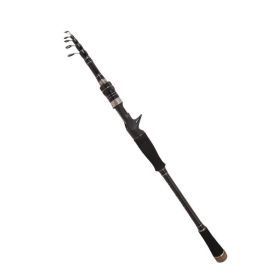 Carbon Telescopic Ultra Light Short Section Portable Straight Shank Fishing Rod (Option: Gun handle-Length2.1)