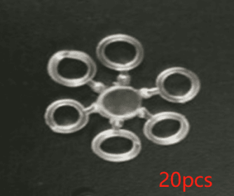 White Carp Plastic Fishing Group Accessories (Option: White-Medium-20PCS)