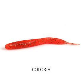 Larva 7.4cm10CM Road Subsoft Bait Monochrome Salt (Option: H-7.4cm 20pcs)