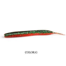 Larva 7.4cm10CM Road Subsoft Bait Monochrome Salt (Option: G-7.4cm 20pcs)