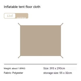 Inflatable Tent Special Ground Cloth Thick Oxford Cloth Protective Mat Camping Anti-dirtyInsulation (Option: Gold 12 Square Meters)