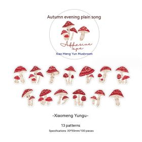 Special-shaped Collage Vintage Journal DIY Decoration Material Stickers (Option: Xiao Mengyun Mushroom)