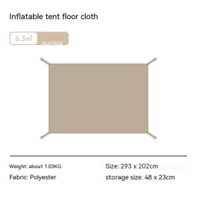 Inflatable Tent Special Ground Cloth Thick Oxford Cloth Protective Mat Camping Anti-dirtyInsulation (Option: Gold6.3 SquareMeters)