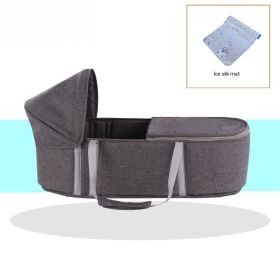 Multifunctional Portable Car Bed In Bed Baby Going Out Cabas (Option: Dark Gray)