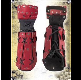 Medieval Steampunk Men Arm Guard Boxing Glove (Color: Red)