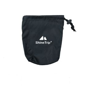 Outdoor Sundries Storage Bag Straw Bag Camping Travel Small Size (Color: Black)