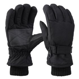 Waterproof And Hard-wearing Non-slip Winter Gloves (Option: Business Black Ladies)