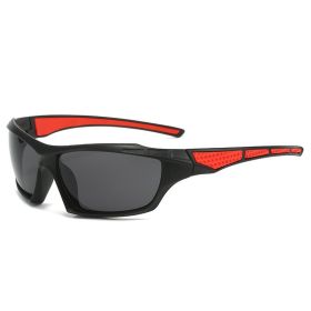 New Colorful Sports Sun Glasses Men (Option: Black Frame Black Gray)