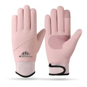 Cycling Sports Gloves For Men And Women (Option: Pink-Free Size)