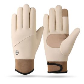 Cycling Sports Gloves For Men And Women (Option: Sports X Type Beige-Free Size)