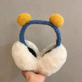 Warm Plush Earmuffs Earmuff Antifreeze Ear Covers (Option: Yellow And Blue For Children-Free Size)