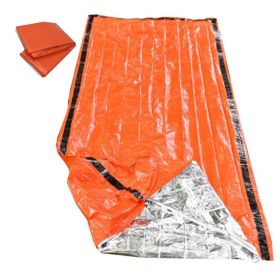 Thermal Insulation Emergency Sleeping Bag Orange Outdoor First-aid (Option: Orange-213X90CM)