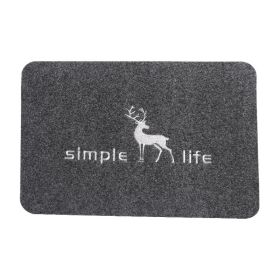 Polyester Fiber Bathroom Nonslip Carpet (Option: Gray Deer-60X40cm)