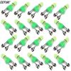 Goture 20pcs/10pcs Portable LED Night Fishing Rod Alarm Bell With Dual Ring Bells