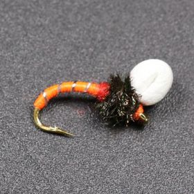 Floating Foam Nymph Hook Stream Water (Option: Orange-6PCS)