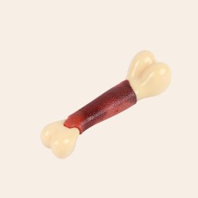 Pet Molar Toy Beef Flavor Simulation Bone (Option: S)