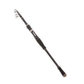 Carbon Telescopic Ultra Light Short Section Portable Straight Shank Fishing Rod (Option: Straight handle-Length2.4)