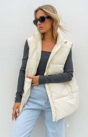 Solid Color Fashion Lazy Coat Women (Option: White-M)